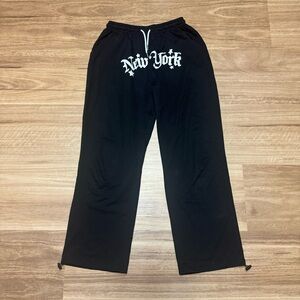 Y2K White detailing sweatpants